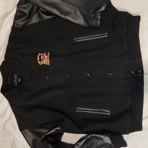 Vintage | Port Authority Leather & Wool Jacket Palm Cruisin Spring XL